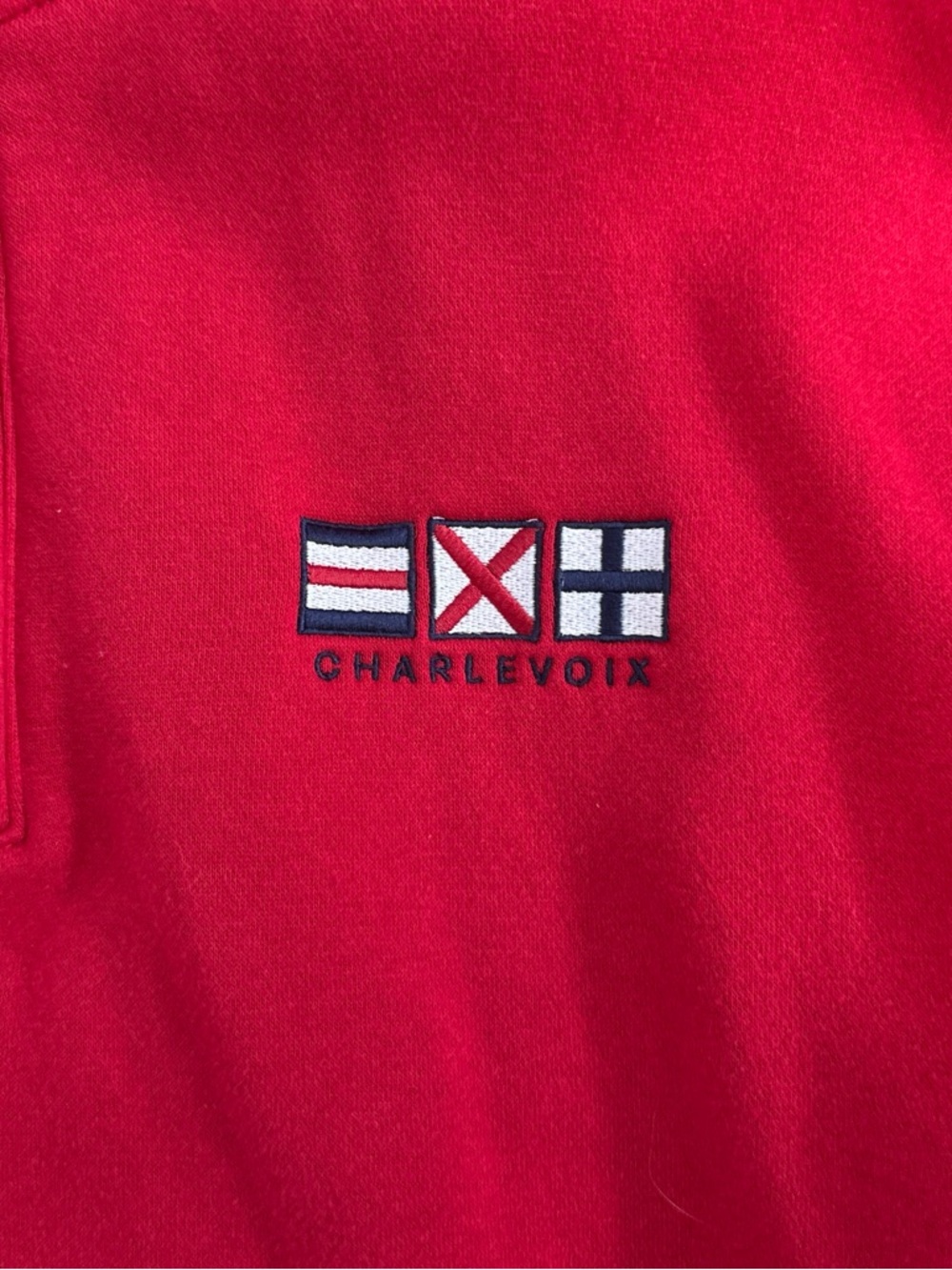 Red quarter zip - Picture 2 of 4